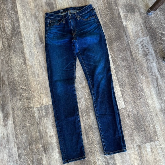 AG The PRIMA Mjd-Rise Cigarette Jeans - Dark Wash - Picture 5 of 10